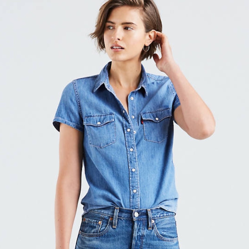 LEVI’s Light Blue Denim Short Sleeve T-Shirt
